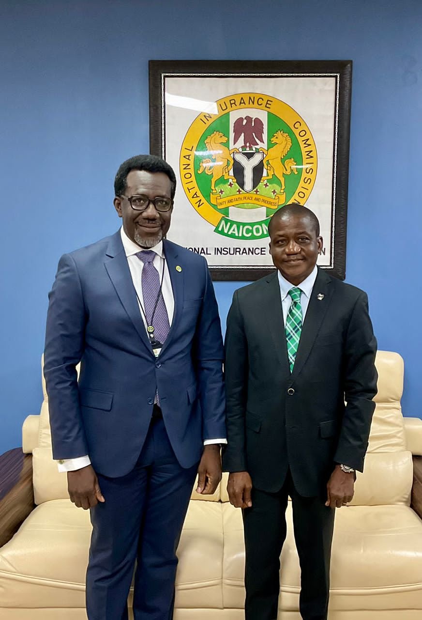 L-R : Commissioner for Insurance, Segun Omosehin and leader of the delegation, Mr