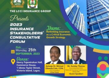 LCCI 2023 lnsurance Stakeholders’ Consultative Forum Holds Sept 25.
