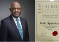 Bode Opadokun Wins 2023 CEO Today Africa Award