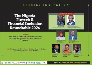 All Set For 2024 Fintech & Financial Inclusion Roundtable Today ln Lagos.