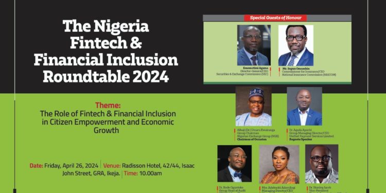 All Set For 2024 Fintech & Financial Inclusion Roundtable Today ln Lagos.
