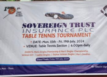 Sovereign Trust Insurance Plc Set To Host Annual Eponymous Ikoyi Club 1938 Table Tennis Tournament, July 15 – 19. 