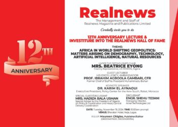 15Days To Go: Countdown To Realnews 12th Anniversary Lecture ln Lagos
