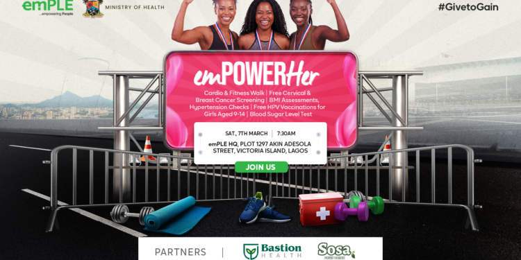 emPLE Partners Lagos State and Bastion Health for International Women’s Day “emPOWERHer” Health Drive