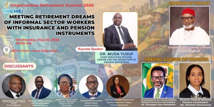 Retirement Summit For lnformal Sector Workers Holds Tomorrow
